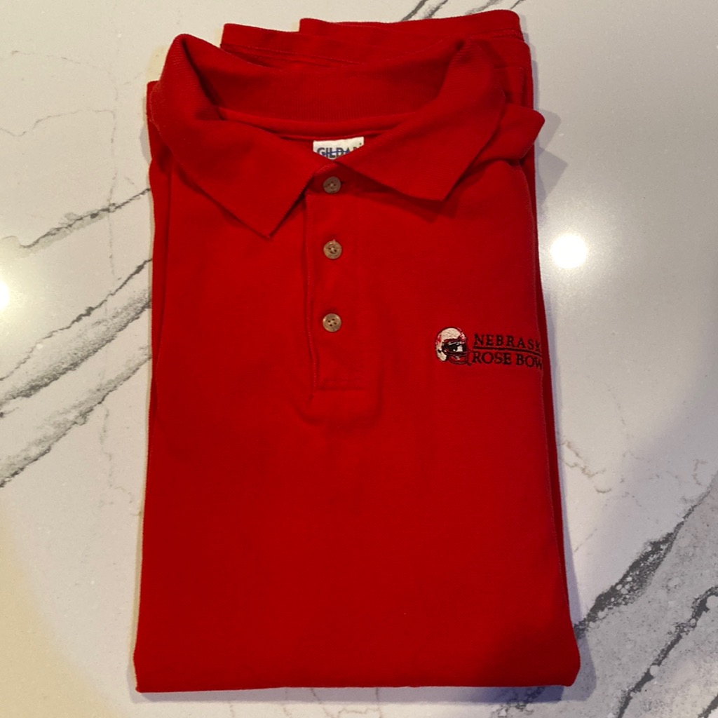 Nebraska Football 2001 Rose Bowl Polo Xl